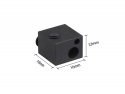 Heat block XCR BP6 Zwart